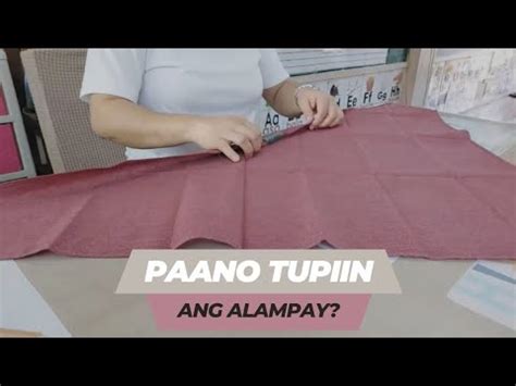 Paano Tupiin ang Alampay .
